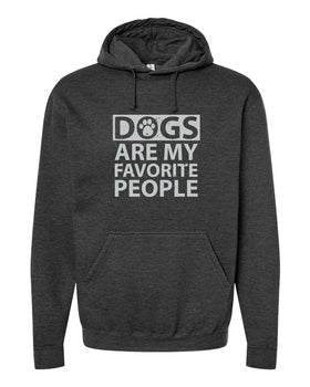 Dogs Are My Favorite People Sweatshirt - Heather Graphite