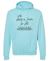 With Liberty & Justice for All - Hoodie - Purist Blue