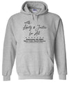 With Liberty & Justice for All - Hoodie - Sport Gray