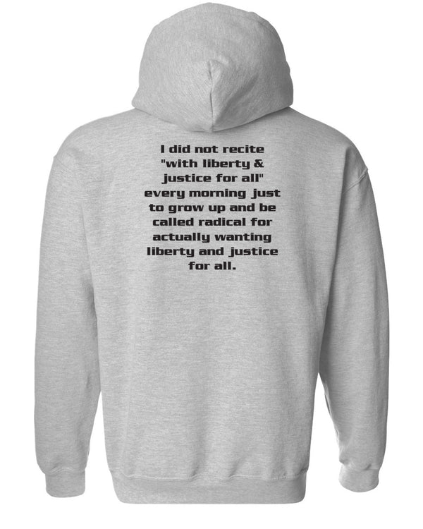 With Liberty & Justice for All - Hoodie - Sport Gray