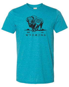 Emotional Support Buffalo Short Sleeved Tee - Wyoming