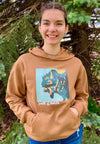 South Dakota Chiseled Bison Head Hooded Sweatshirt