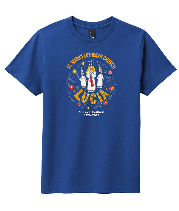 St. Lucia Festival - Youth Crew Neck Tee- Deep Royal
