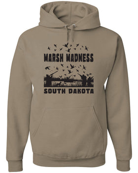 Marsh Madness South Dakota - Hoodie - Khaki - 50/50 Cotton/Poly