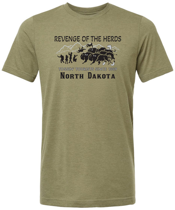North Dakota Revenge Of The Herds Short Sleeved Tee