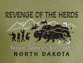North Dakota Revenge Of The Herds Short Sleeved Tee