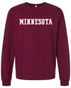 Statement - Minnesota - Heavyweight Long Sleeve - Maroon