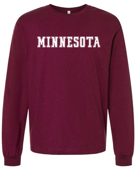 Statement - Minnesota - Heavyweight Long Sleeve - Maroon