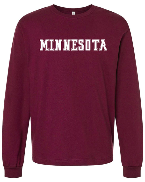 Statement - Minnesota - Heavyweight Long Sleeve - Maroon