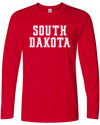 Statement - South Dakota - Long Sleeve Tee Cherry Red