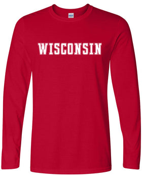 Statement - Wisconsin - Long Sleeve Tee Cherry Red
