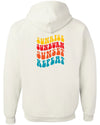 Lake Enemy Swim 2025 - White Hoodie Sweatshirt