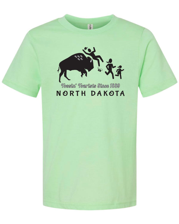 NORTH DAKOTA Tossin' Tourists Youth Tee