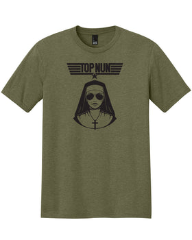 Top Nun Unisex Crew Neck - Military Green Frost