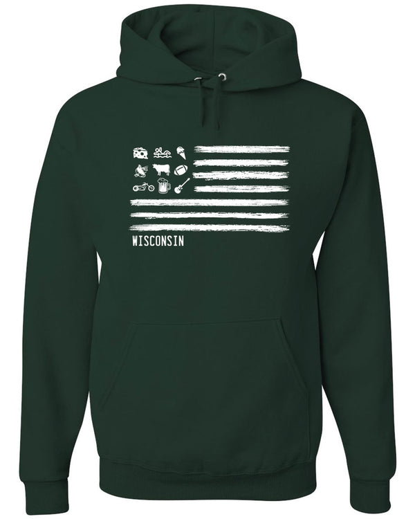 Wisconsin Icons Hooded Sweatshirt