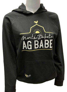North Dakota Ag Babe Loopback Terry Hooded Sweatshirt