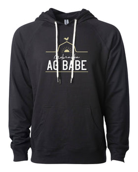 Nebraska Ag Babe Loopback Terry Hooded Sweatshirt