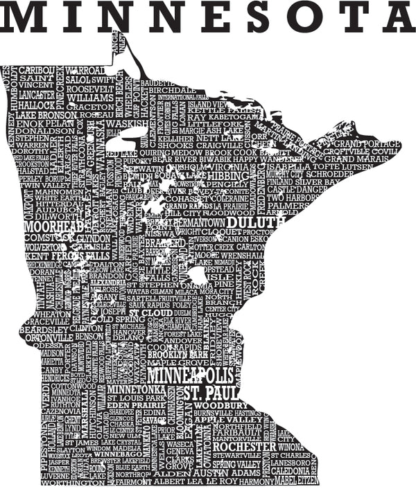 The graphic design for all Hometown Minnesota shirts.