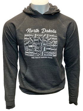 North Dakota Counties Hooded Sweatshirt