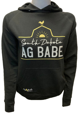 South Dakota Ag Babe Loopback Terry Hooded Sweatshirt